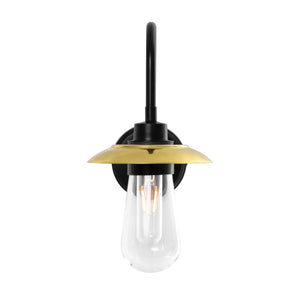 Ren Brass Swan Neck Wall Light IP65 - View 8