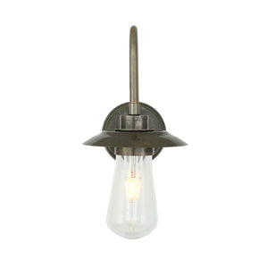 Ren Brass Swan Neck Wall Light IP65 - View 3