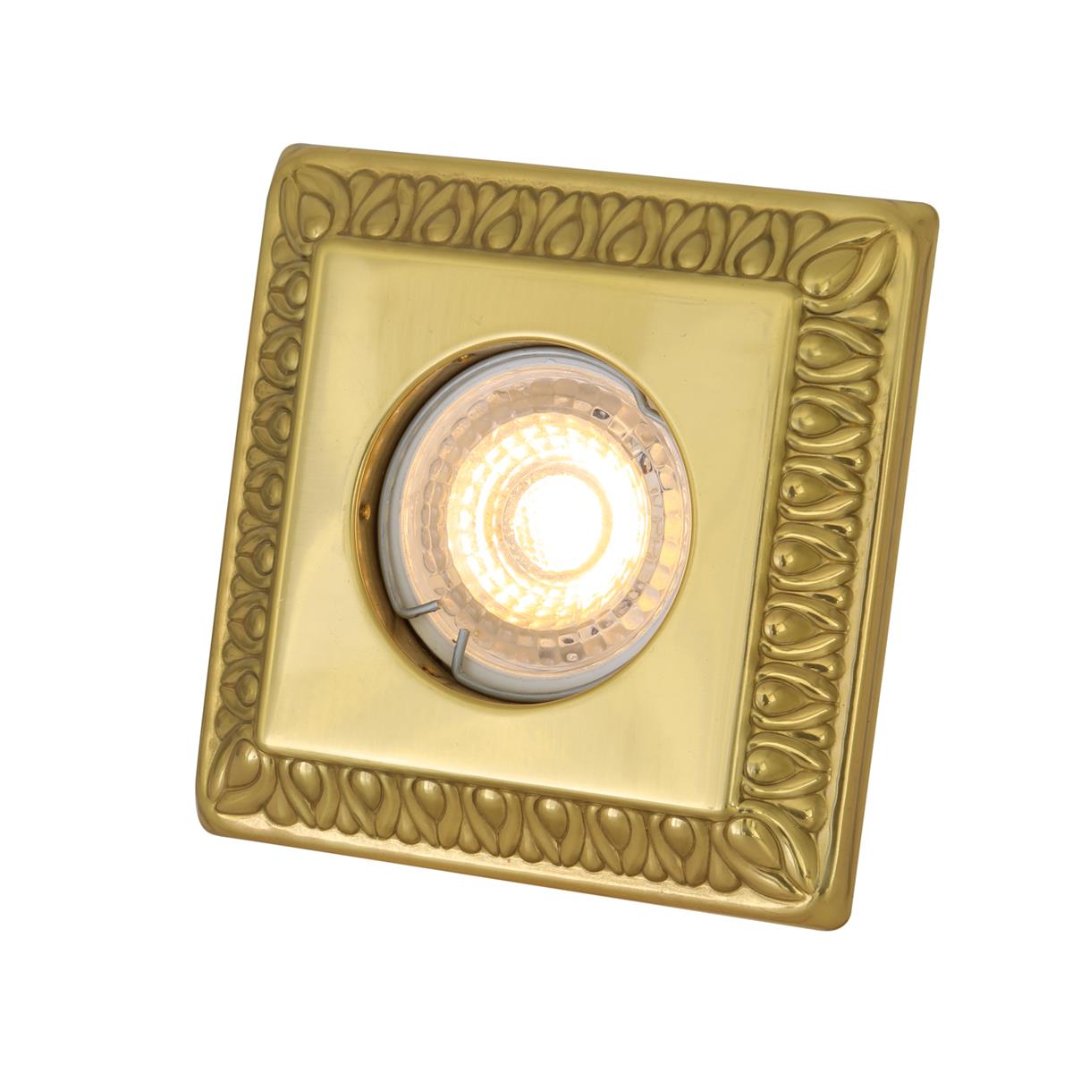 Vaduz Decorative Recessed Spot Light | Polished Brass - View 1